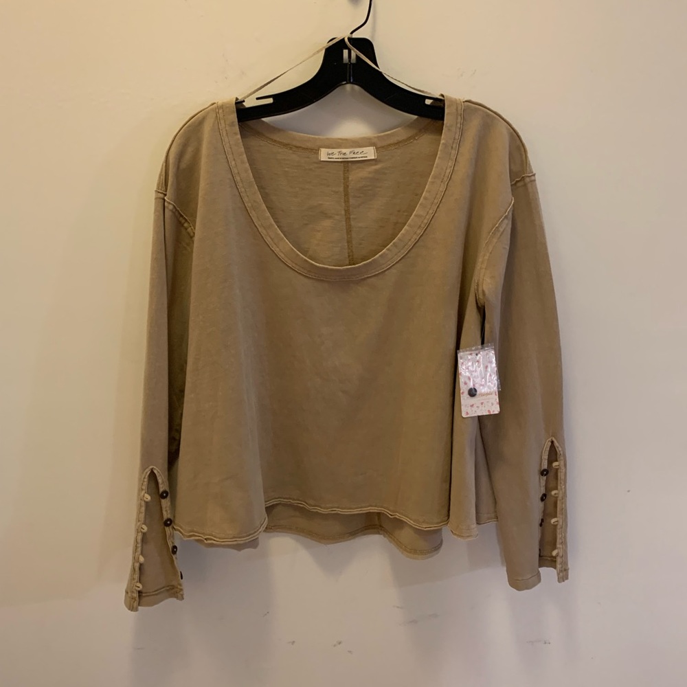 Free People cactus silk top